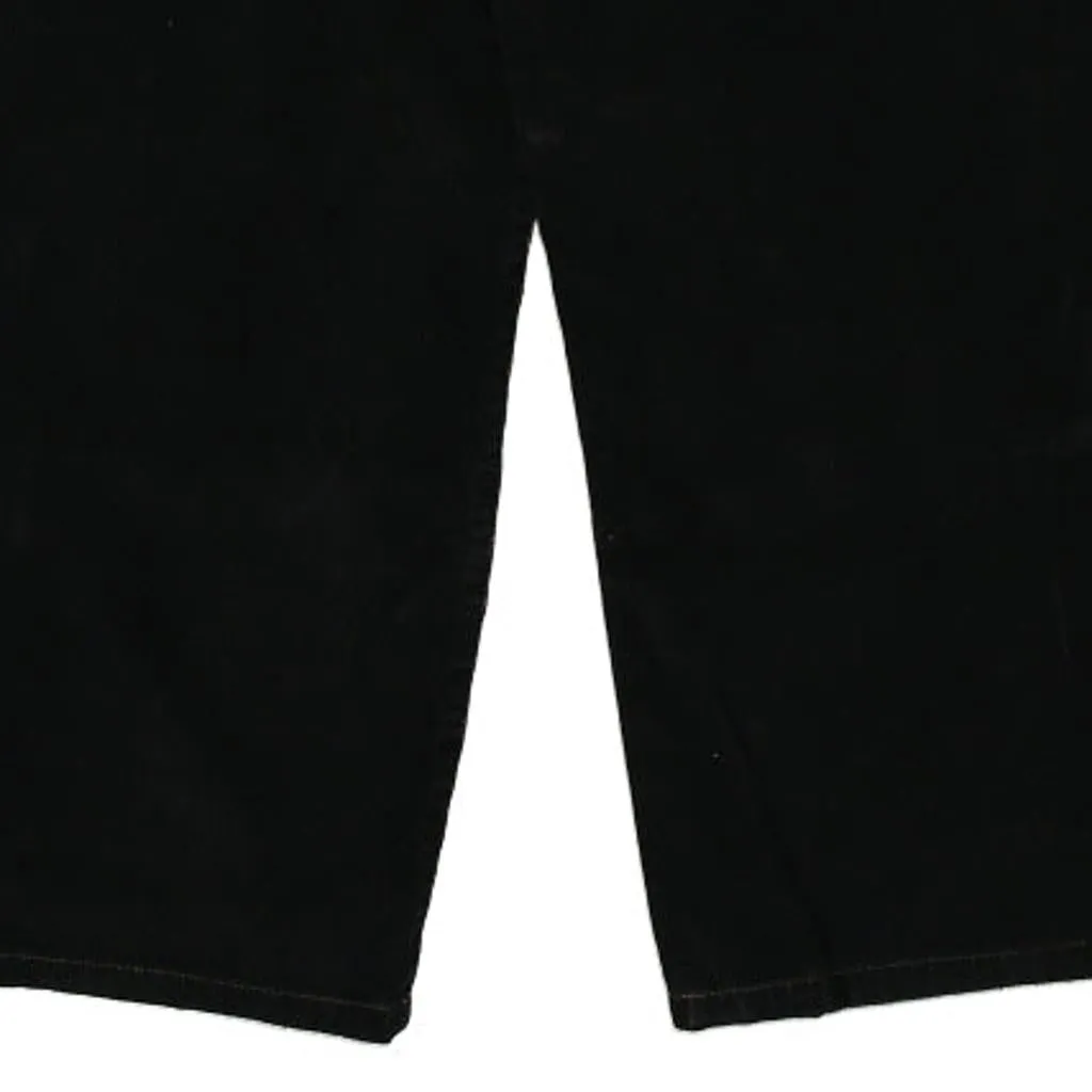 Guess Cord Trousers - 36W 31L Black Cotton