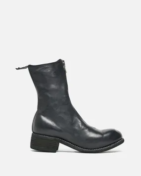 Guidi Women's PL2 Full Grain Front Zip Boot in Black