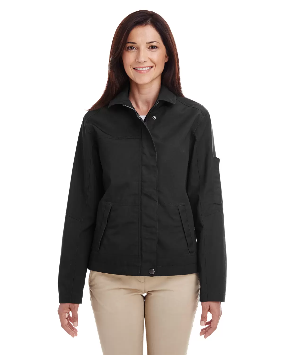 Harriton M705W Ladies' Auxiliary Canvas Work Jacket SKU: M705W