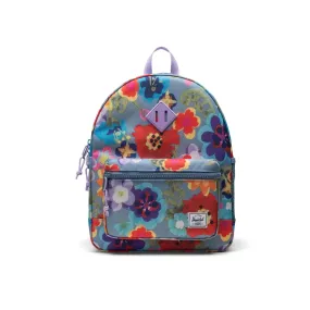 Heritage Youth Backpack (Paper Flowers Faded Denim)