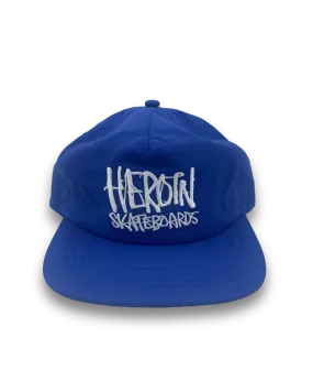 HEROIN | Script Blue Nylon SnapBack Hat