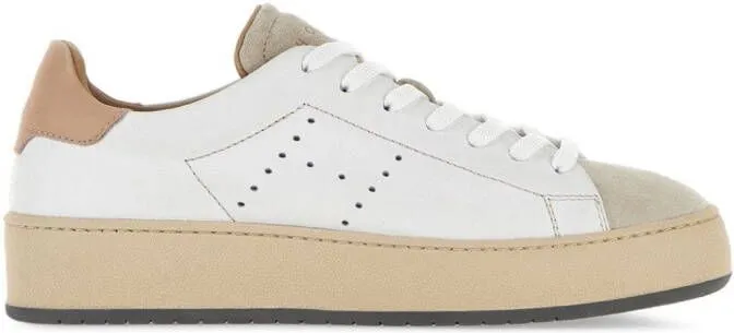 Hogan H672 lace-up leather sneakers White