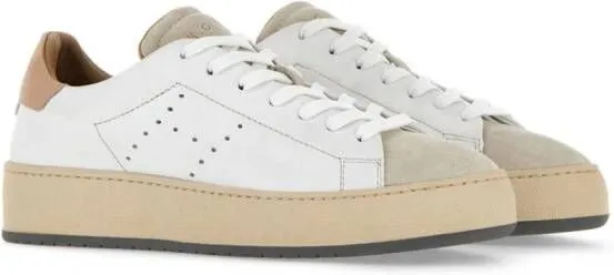 Hogan H672 lace-up leather sneakers White