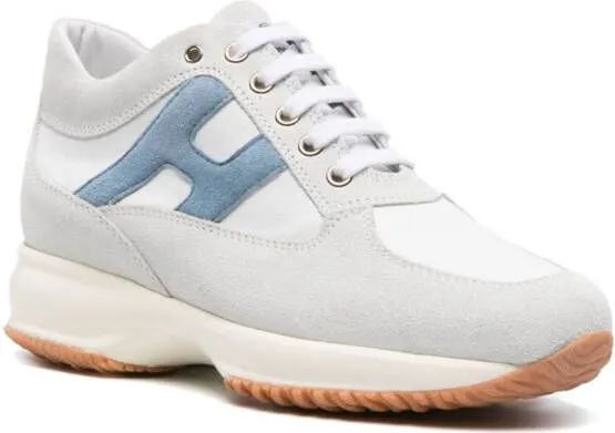 Hogan Interactive panelled sneakers Neutrals