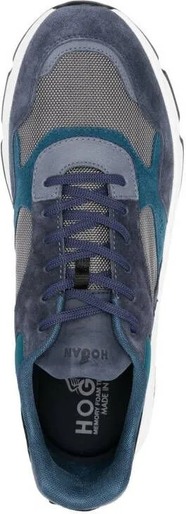 Hogan panelled low-top sneakers Blue