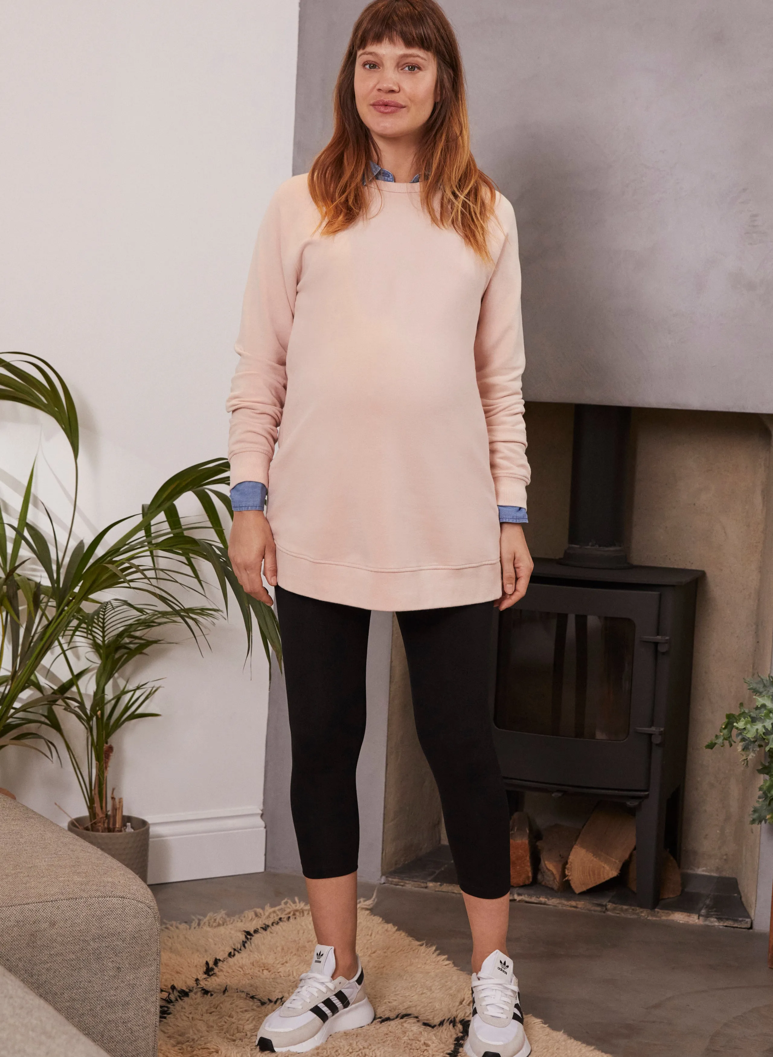 Holly Organic Cotton Maternity Sweatshirt