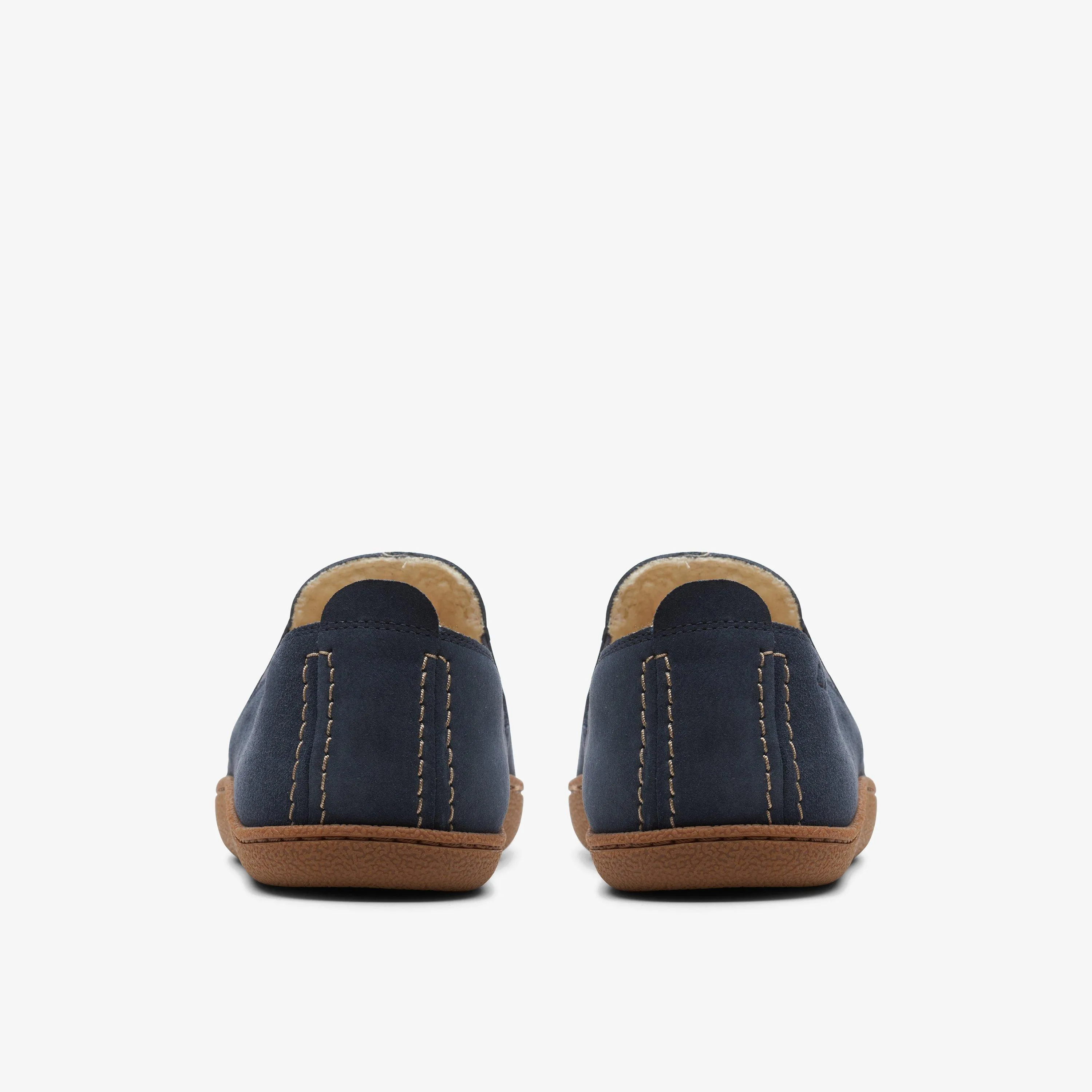 Home Mocc Slipper Navy Suede