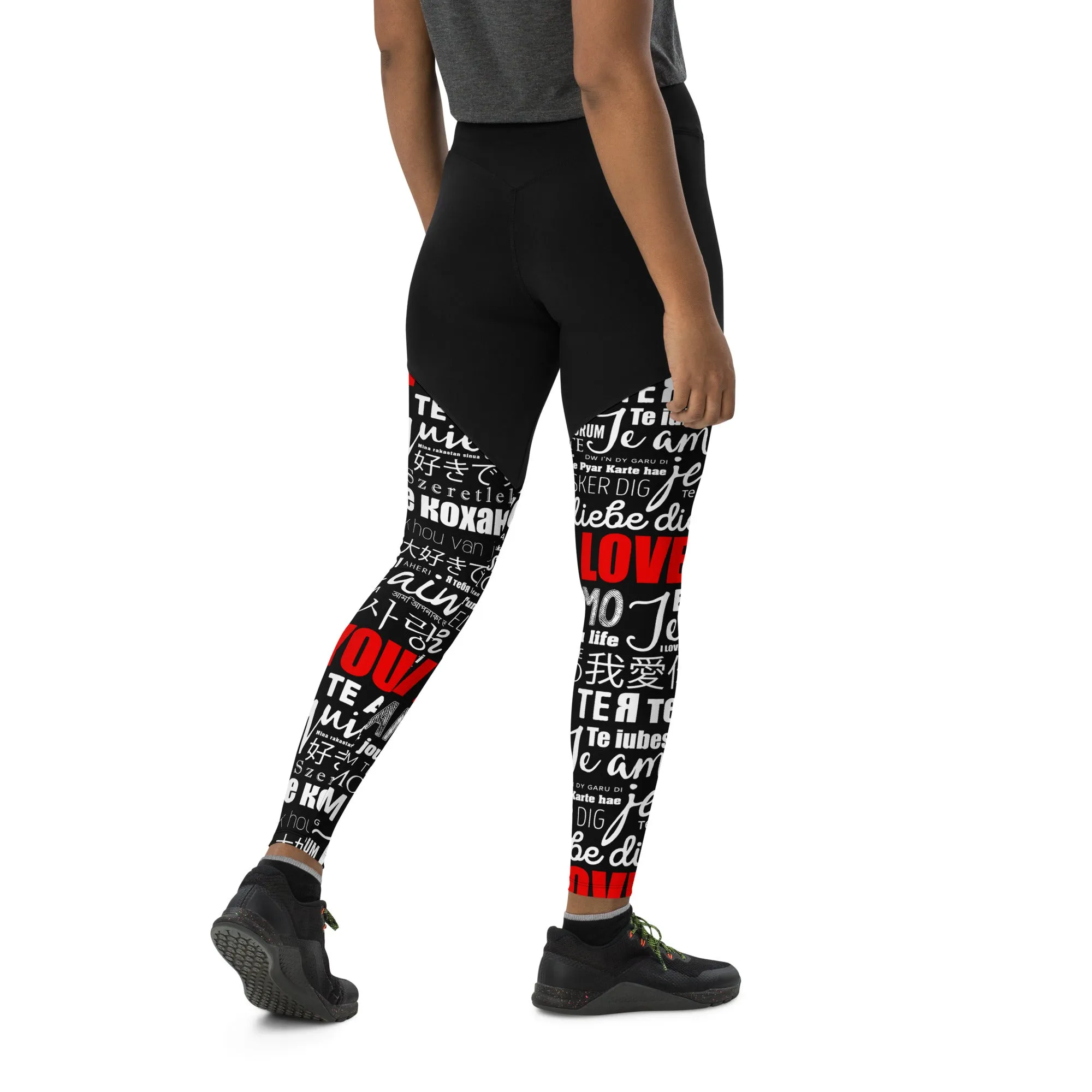 I Love You Compression Leggings