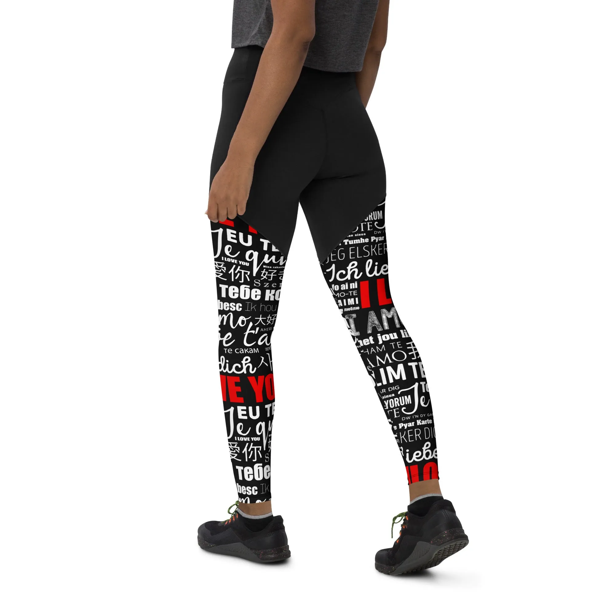 I Love You Compression Leggings