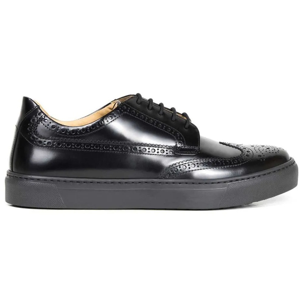 Il Gergo Sergeant Wingtip Sneakers Book Black