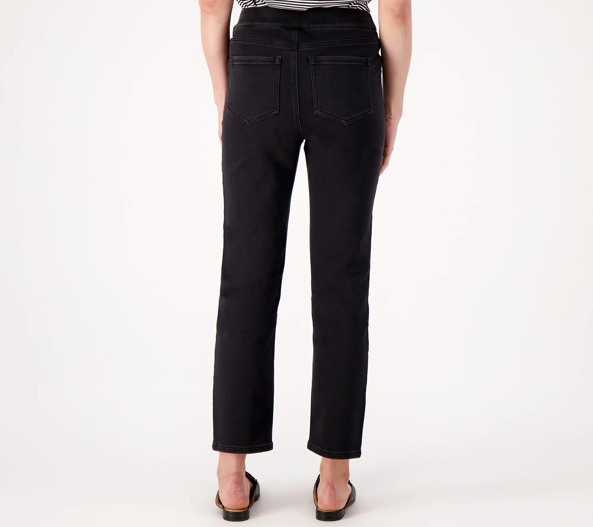 Isaac Mizrahi Live! Divine Denim Regular Pull on Ankle Jeans