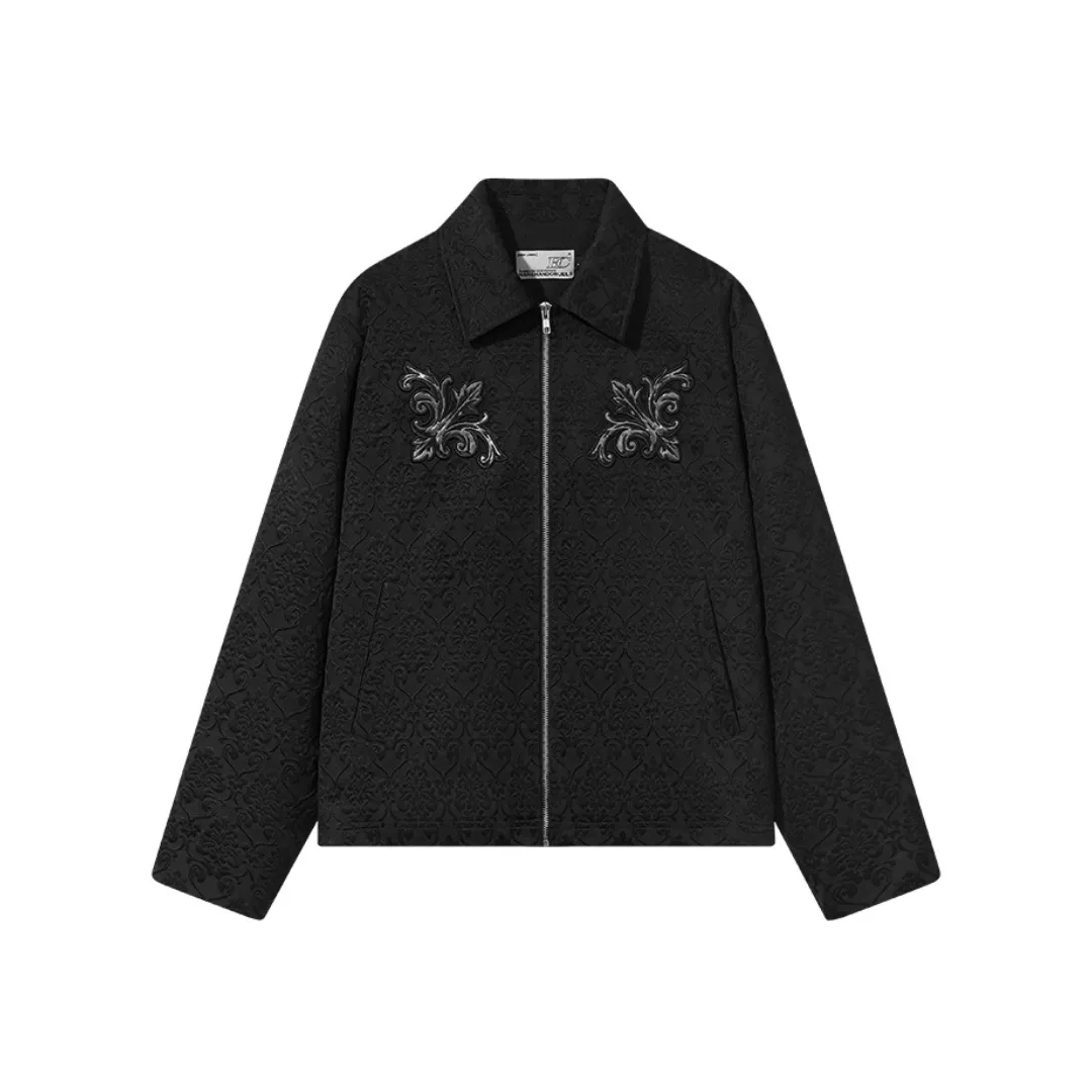 Jacquard Embroidered Patches Jacket