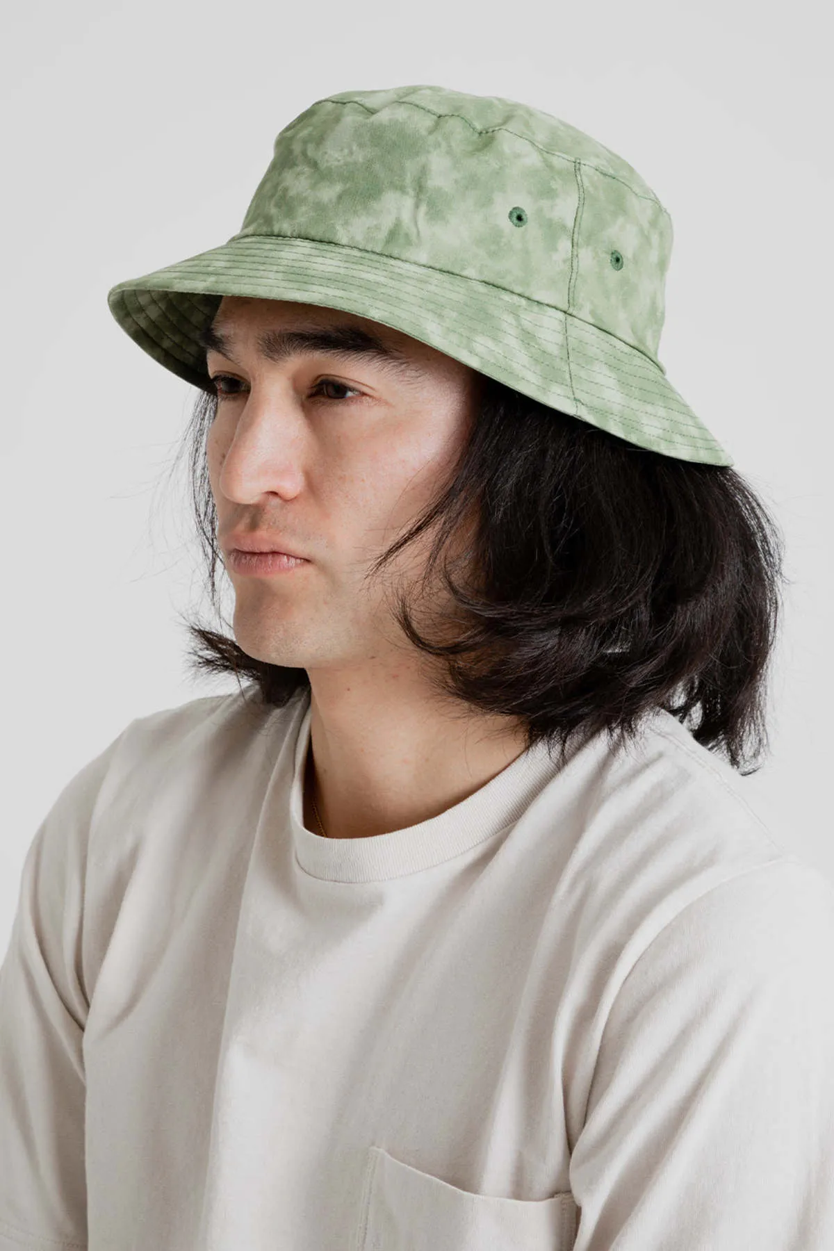 Japanese Cotton Bucket Hat - Cloudy Green