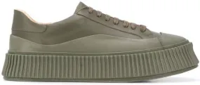 Jil Sander flatform low-top sneakers Green