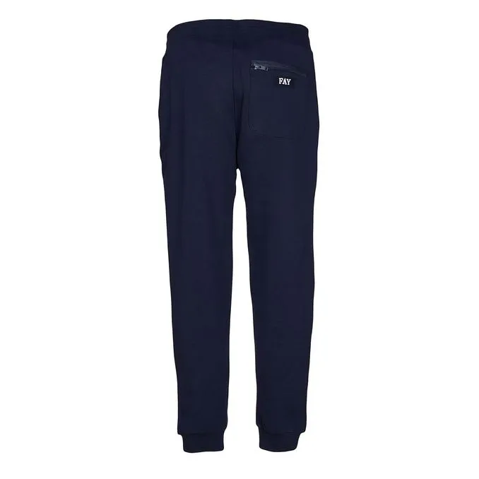 JOGGER IN FLEECE Man Navy