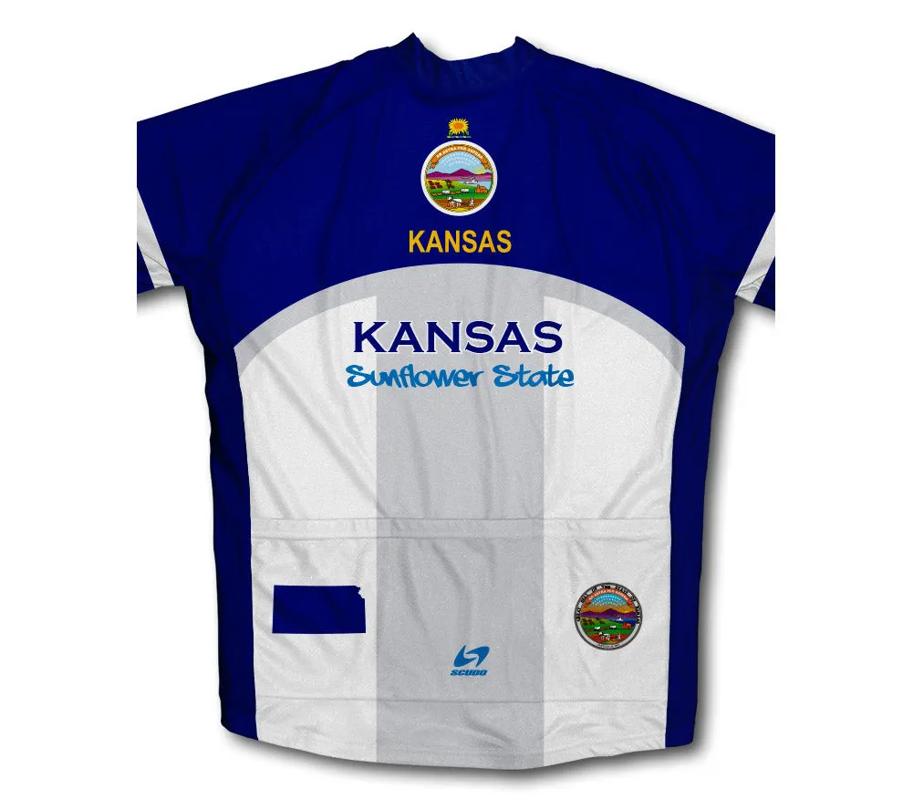 Kansas Flag Winter Thermal Cycling Jersey