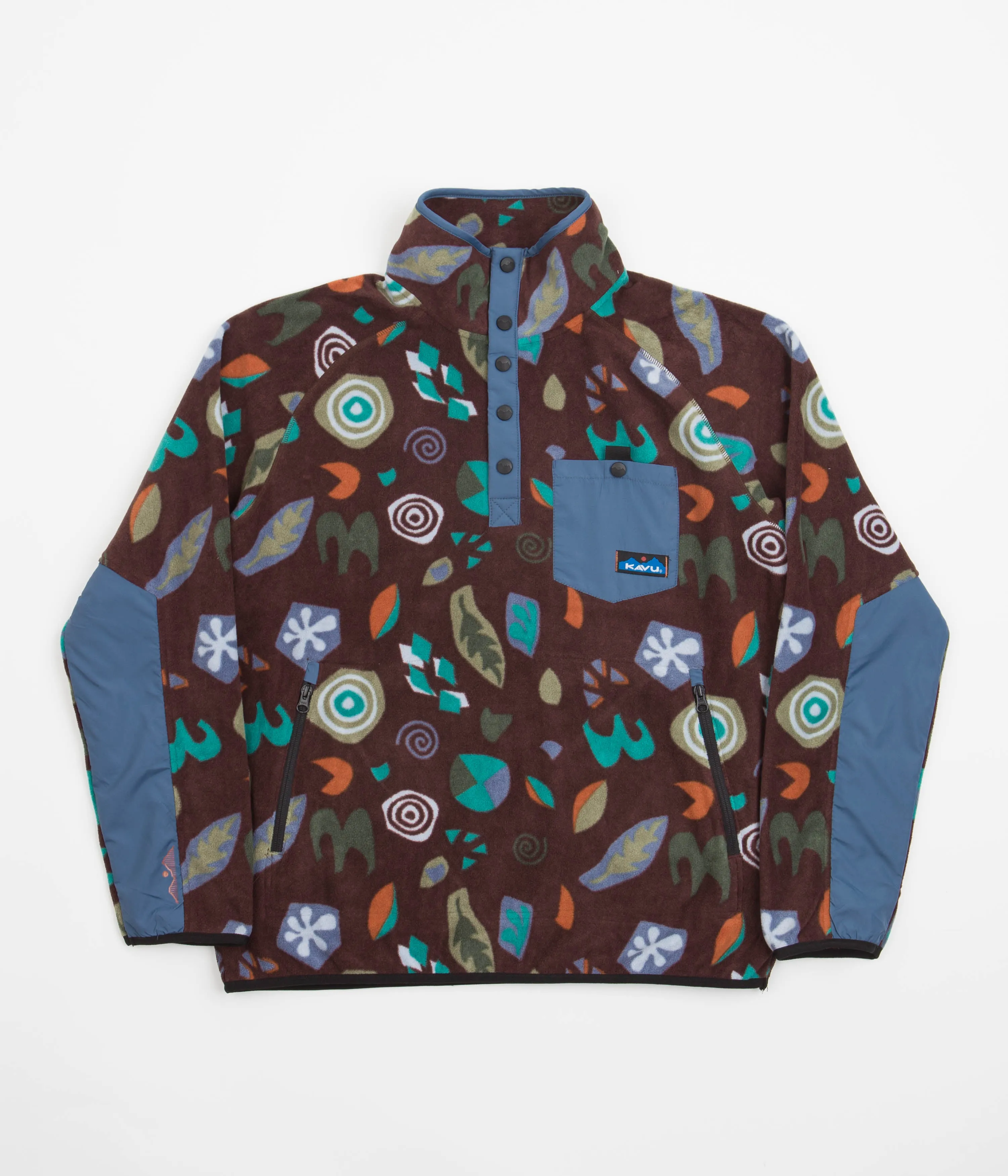 Kavu Teannaway Fleece Sweatshirt - Peat Geo