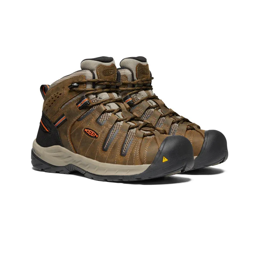 Keen Men's Flint II Boot (Soft Toe) 13D Cascade Brown/Burnt Ochre