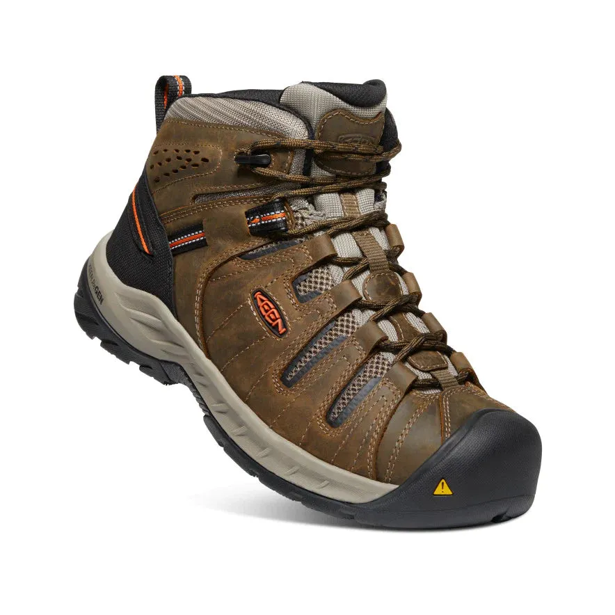 Keen Men's Flint II Boot (Soft Toe) 13D Cascade Brown/Burnt Ochre