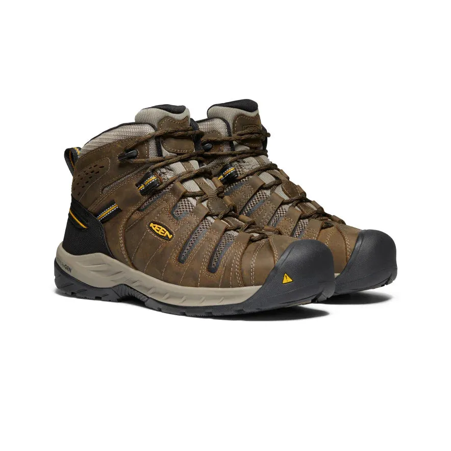 Keen Men's Flint II Boot (Steel Toe) 10EE Cascade Brown/Golden Rod