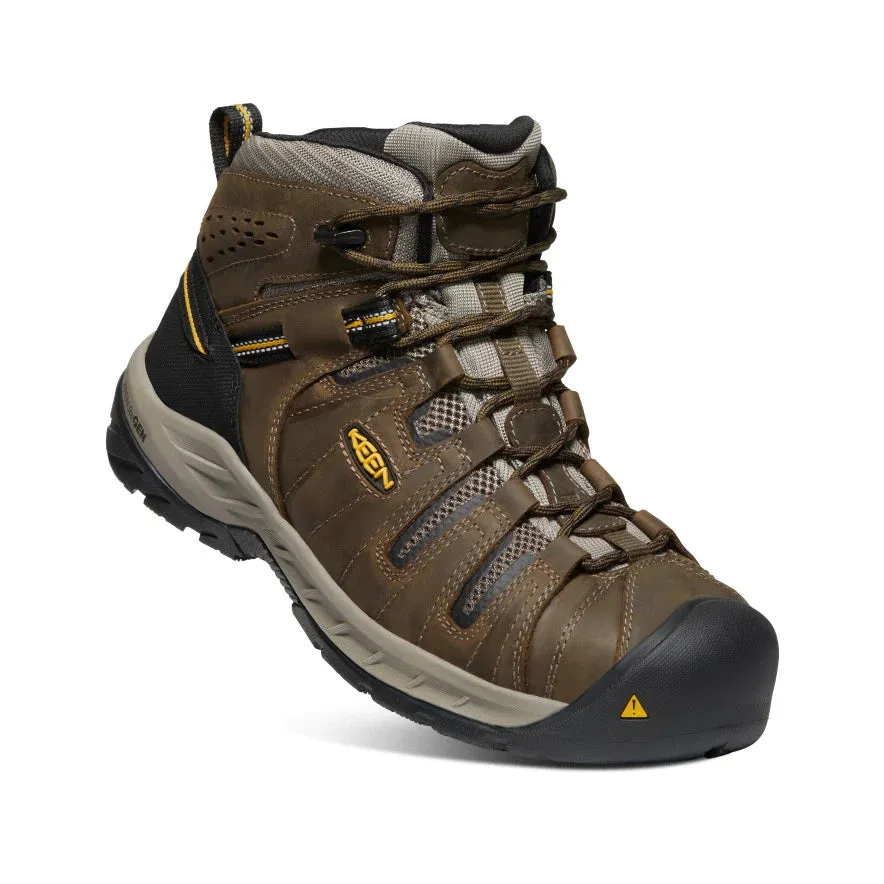 Keen Men's Flint II Boot (Steel Toe) 10EE Cascade Brown/Golden Rod