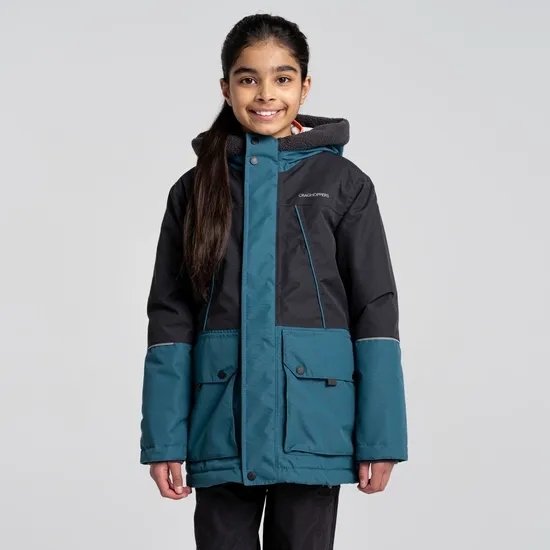 Kid's Akito Insulated Jacket - Black Pepper | Craghoppers UK