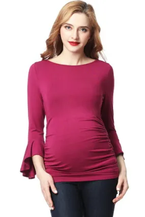 Kimi + Kai Maternity Andrea Ruched Top