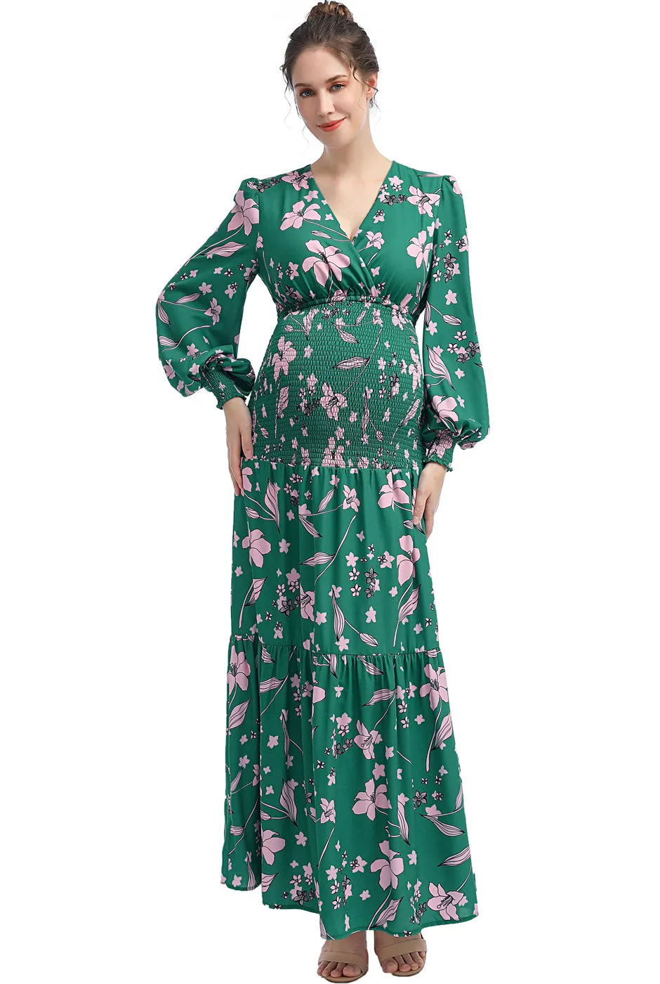 Kimi + Kai Maternity Caroline Maxi Dress