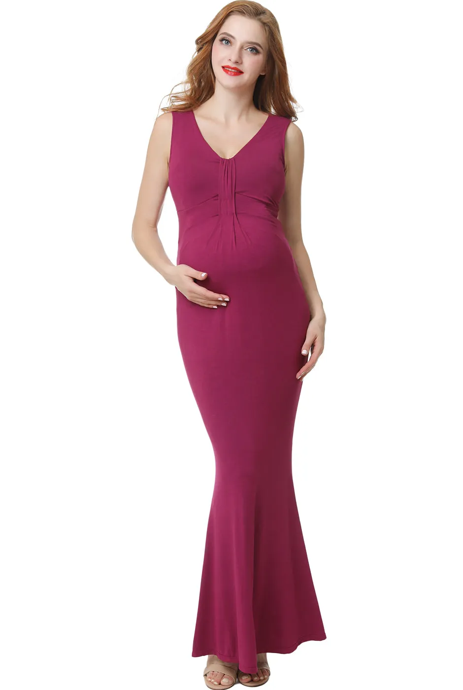 Kimi + Kai Maternity Edrei Mermaid Maxi Dress