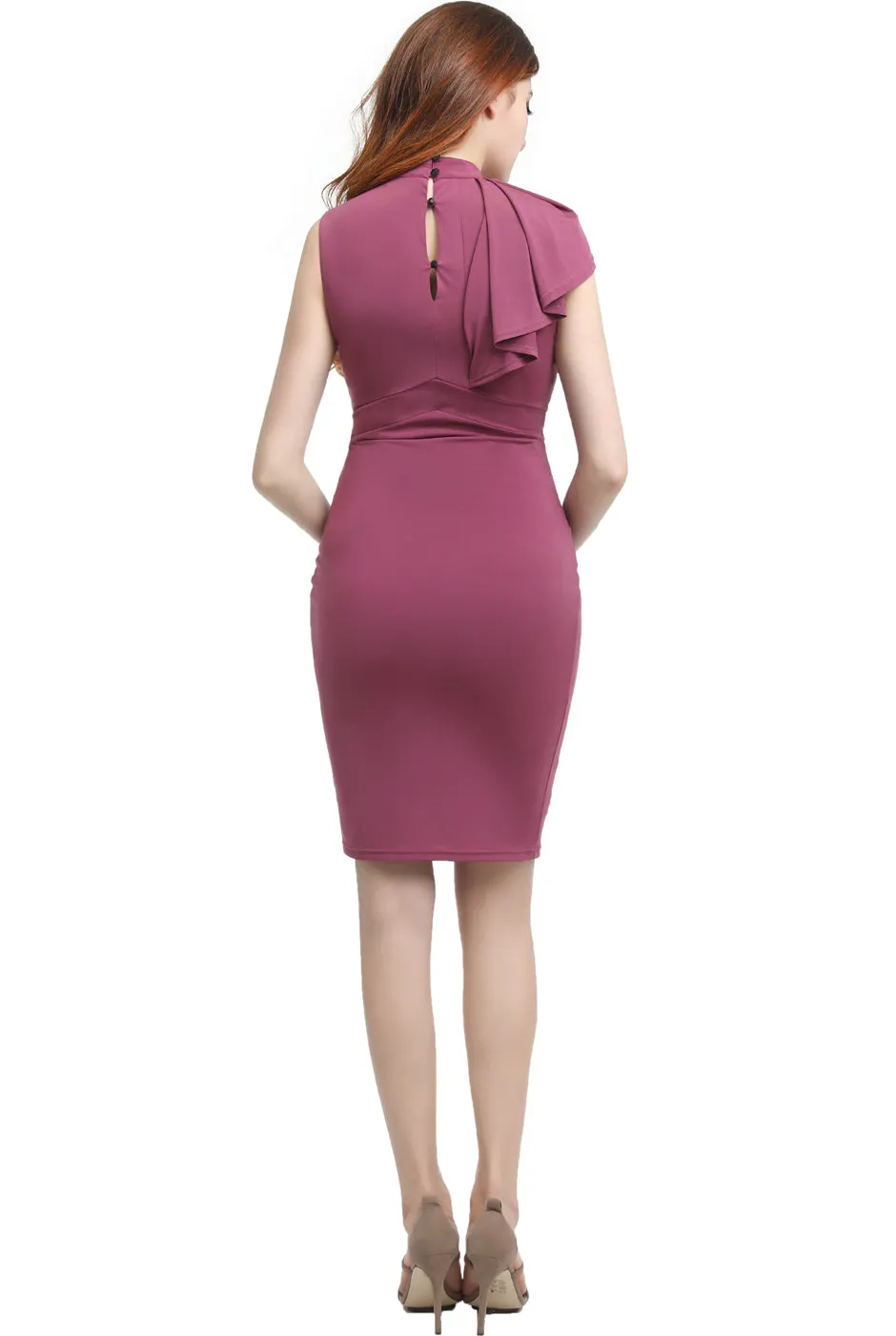 Kimi + Kai Maternity Josephine Ruffle Sheath Dress