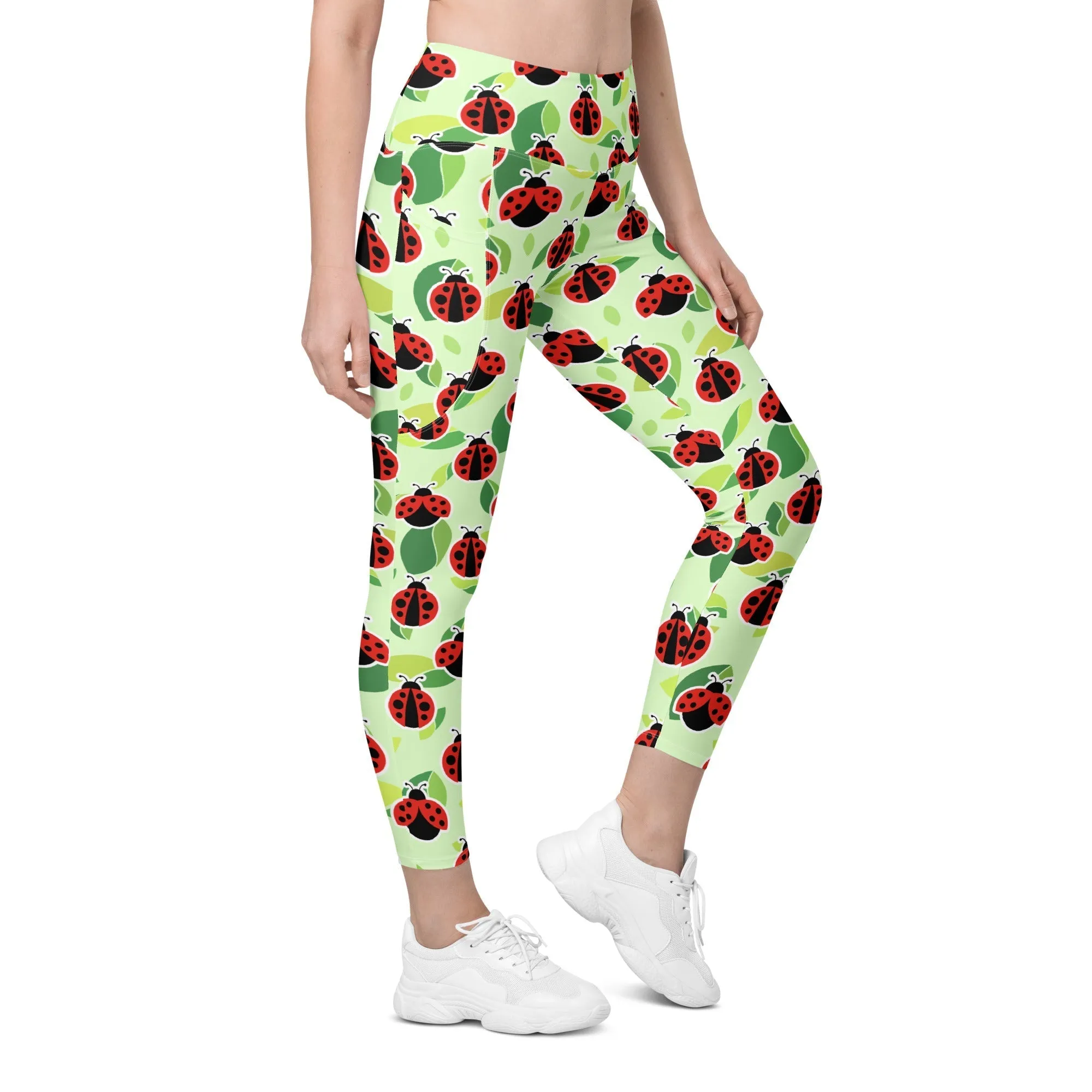 Ladybugs Leggings With Pockets