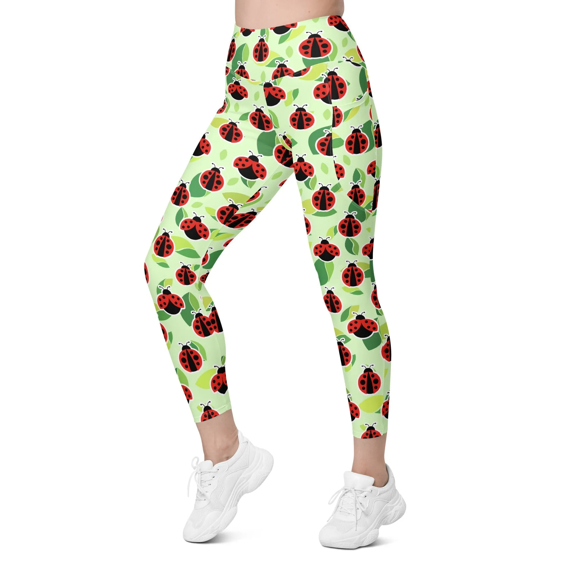 Ladybugs Leggings With Pockets