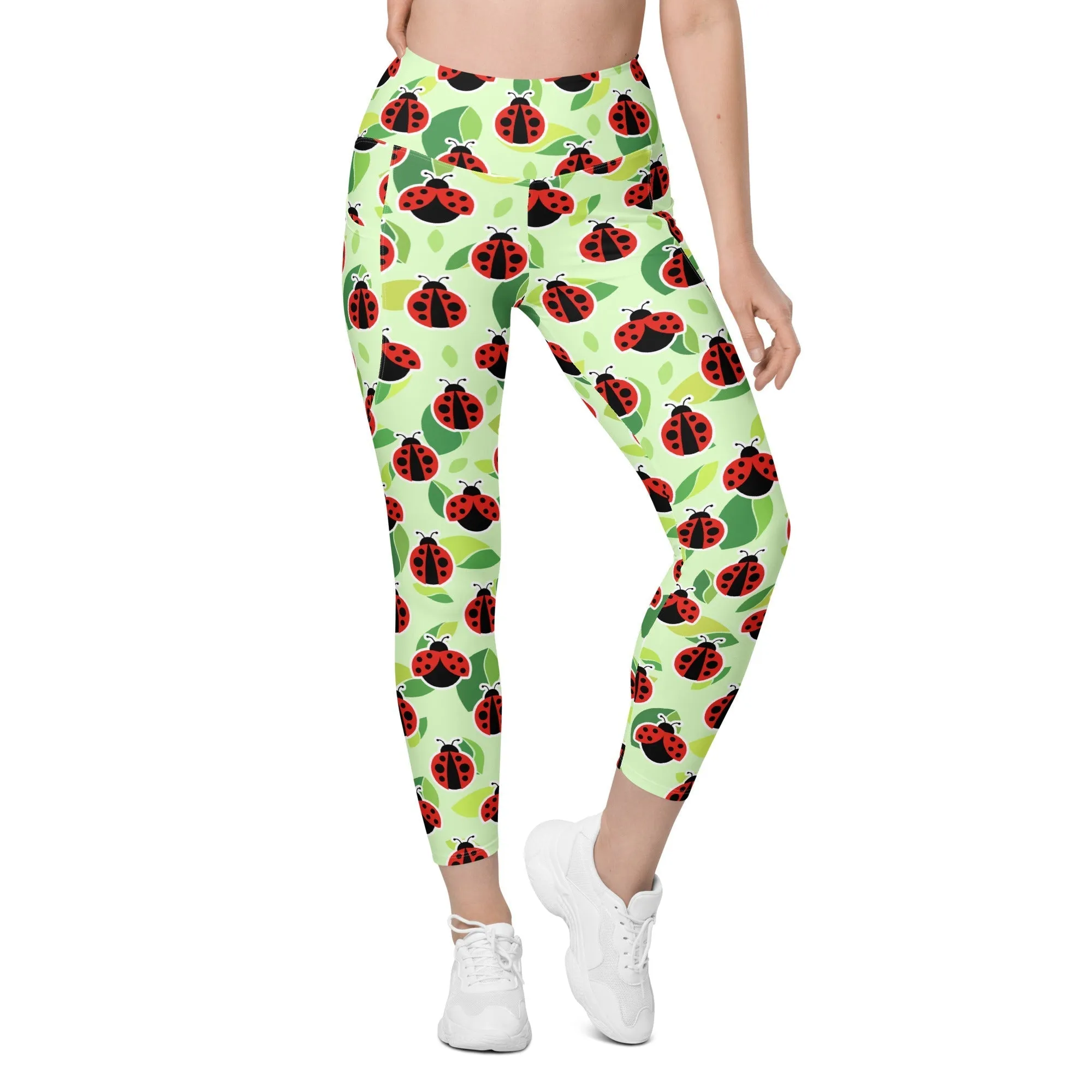 Ladybugs Leggings With Pockets