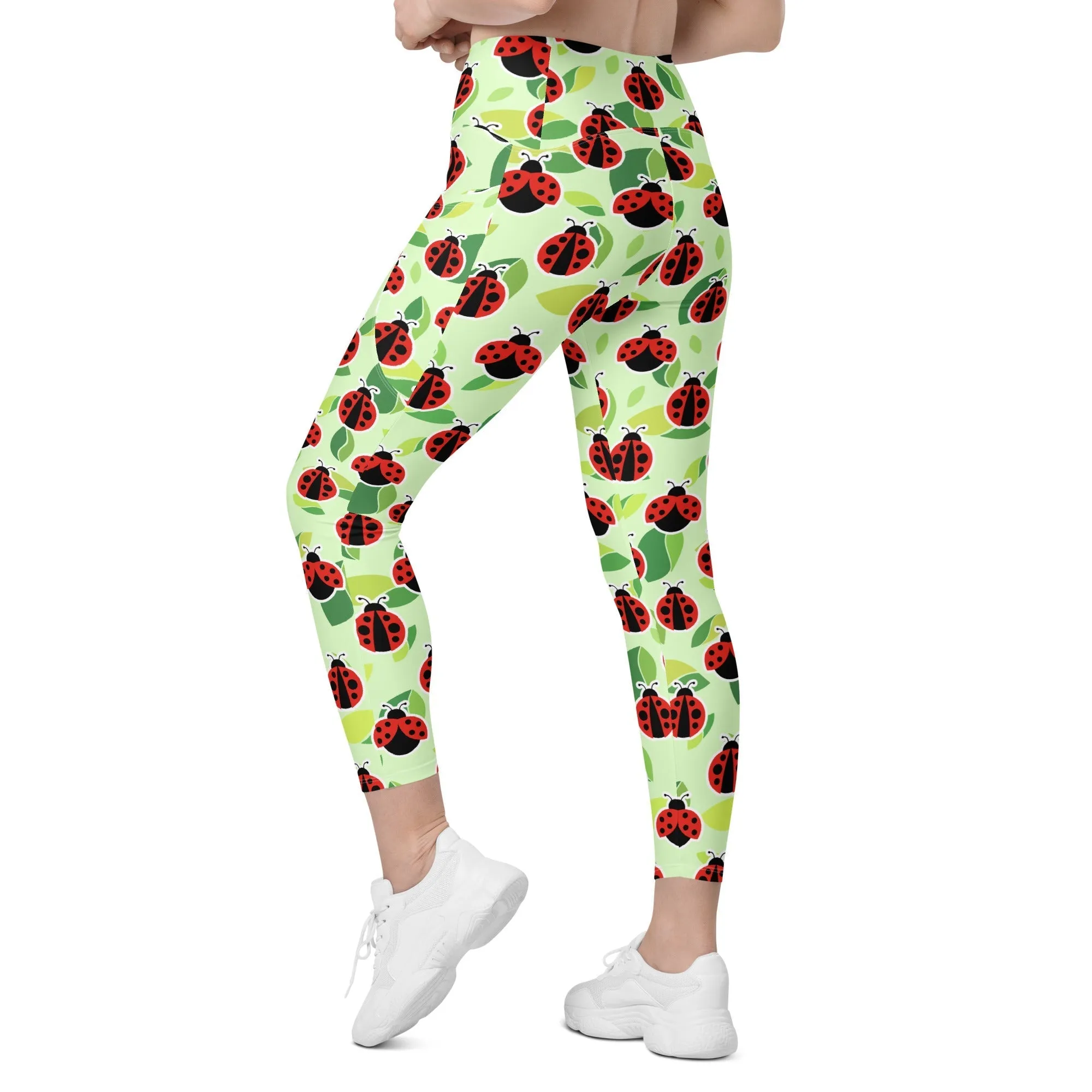 Ladybugs Leggings With Pockets