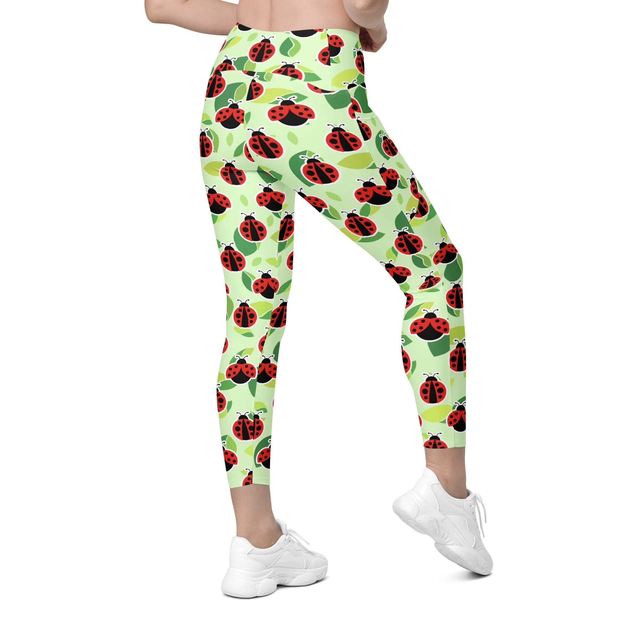 Ladybugs Leggings With Pockets