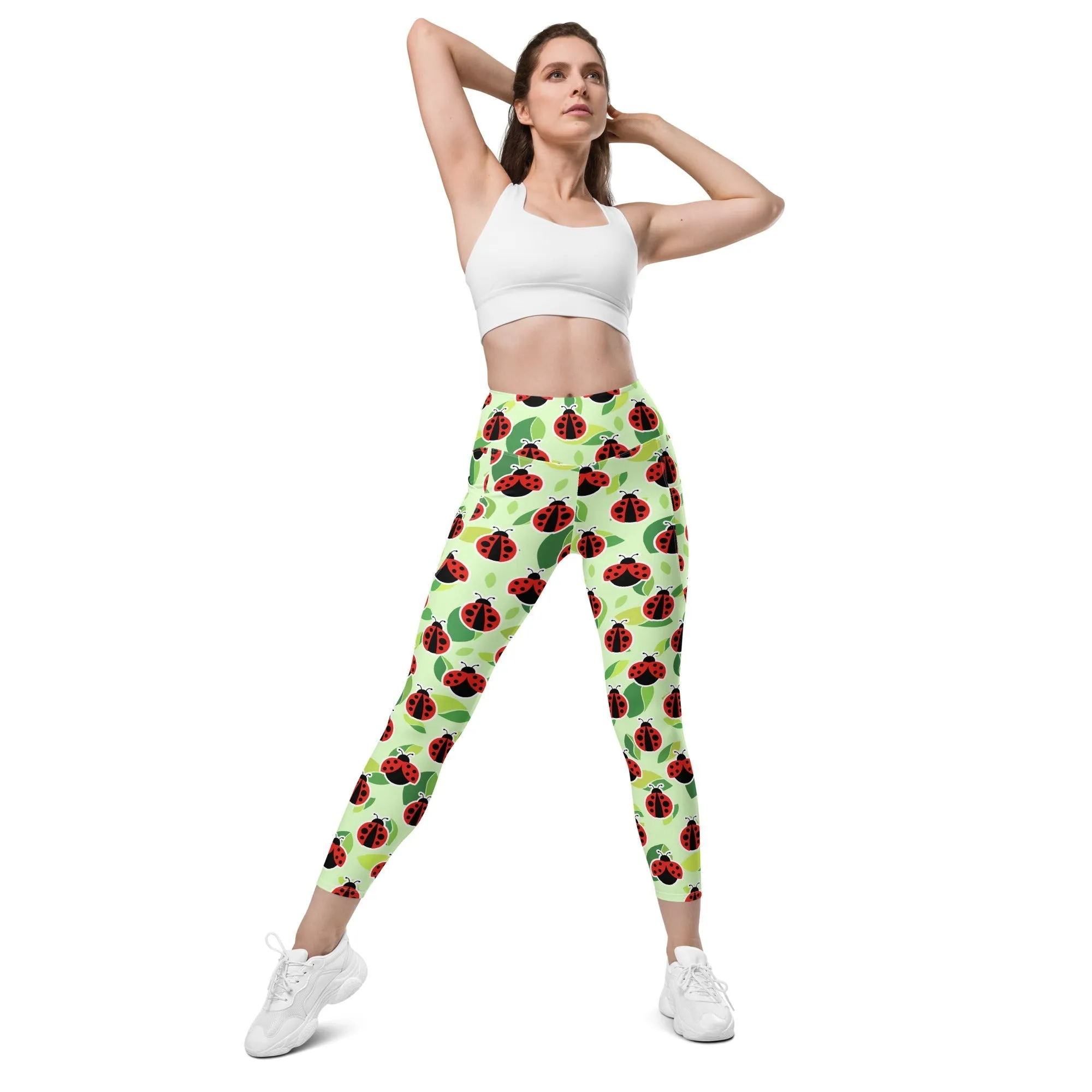 Ladybugs Leggings With Pockets