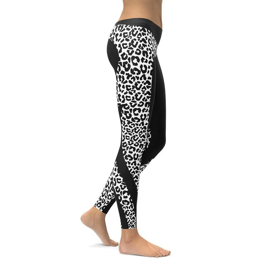 Leopard Heart Shaped Leggings