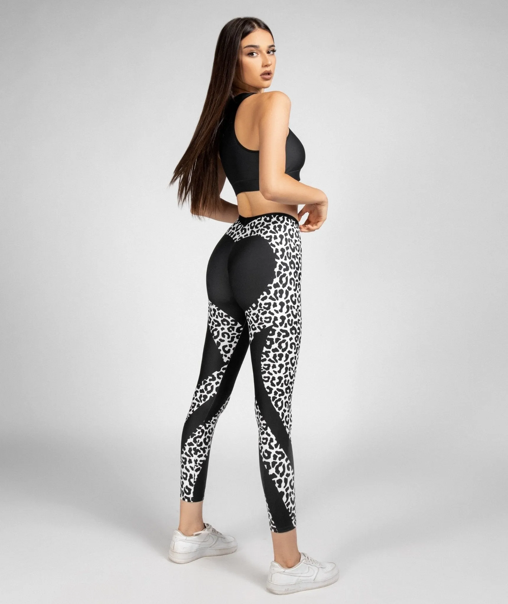 Leopard Heart Shaped Leggings