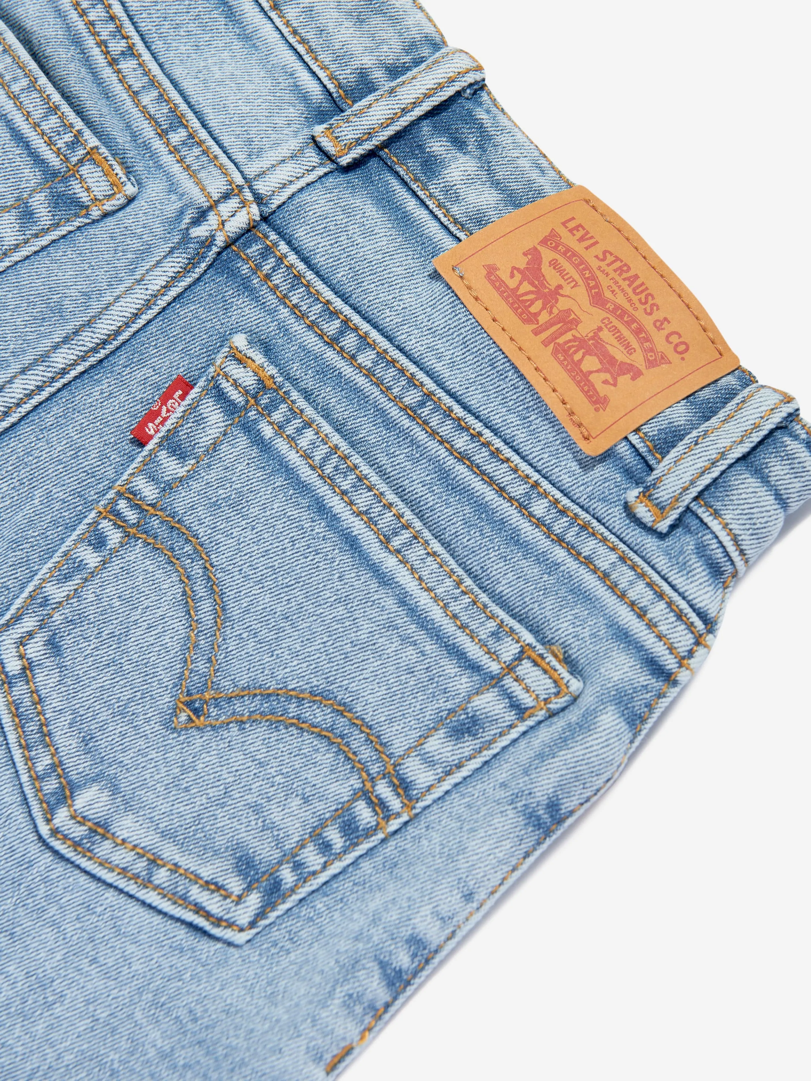 Levi's Wear Girls Mini Mom Jeans in Blue