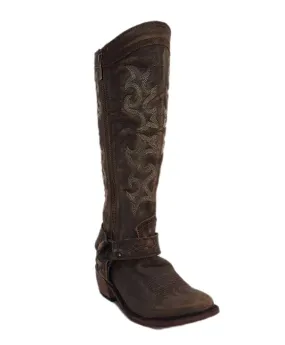 Liberty Black Women's Vintage Canela Tall Harness Boot