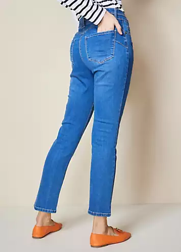 Lift & Sculpt Slim Ankle Length Jeans by Kaleidoscope | Look Again