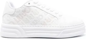 LIU JO logo-print leather sneakers White