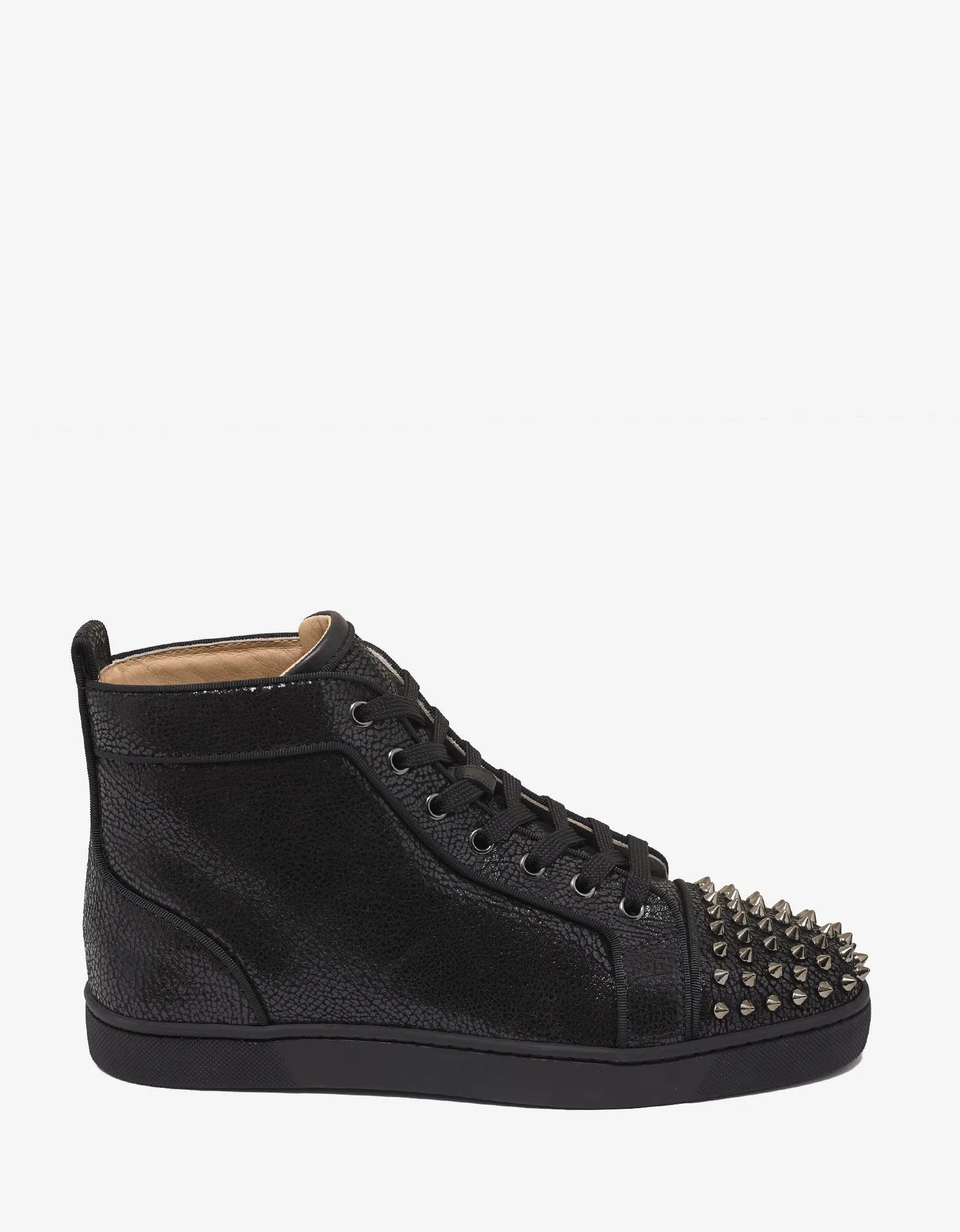 Lou Spikes Orlato Crosta Wax High Top Trainers