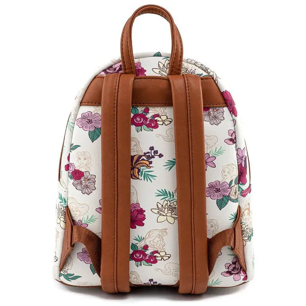 Loungefly x Disney Princess Floral AOP Mini Backpack