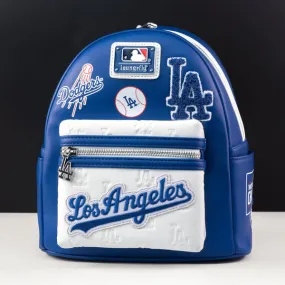 Loungefly x MLB LA Dodgers Patches Mini Backpack