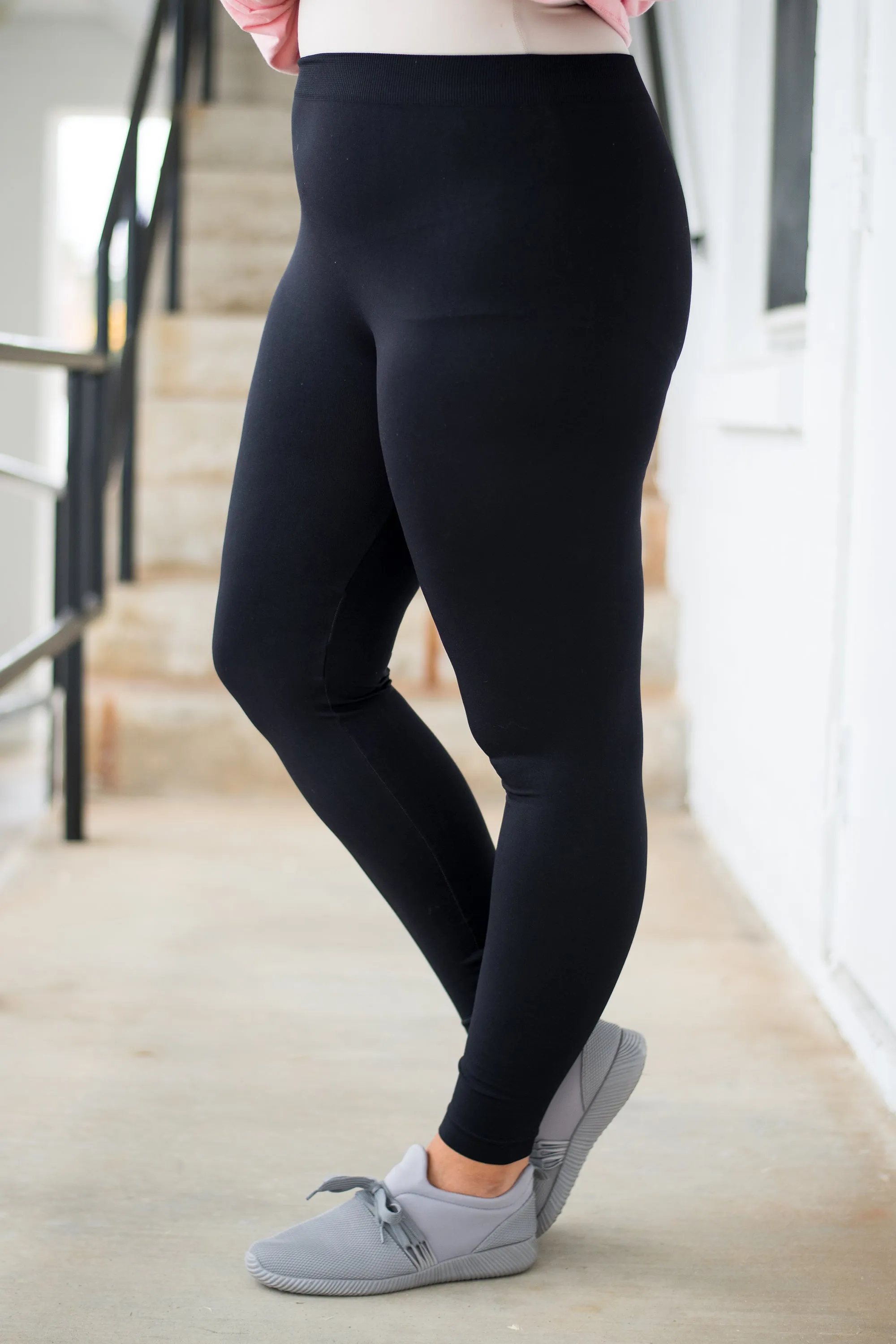 Luxe Leggings, Long Black