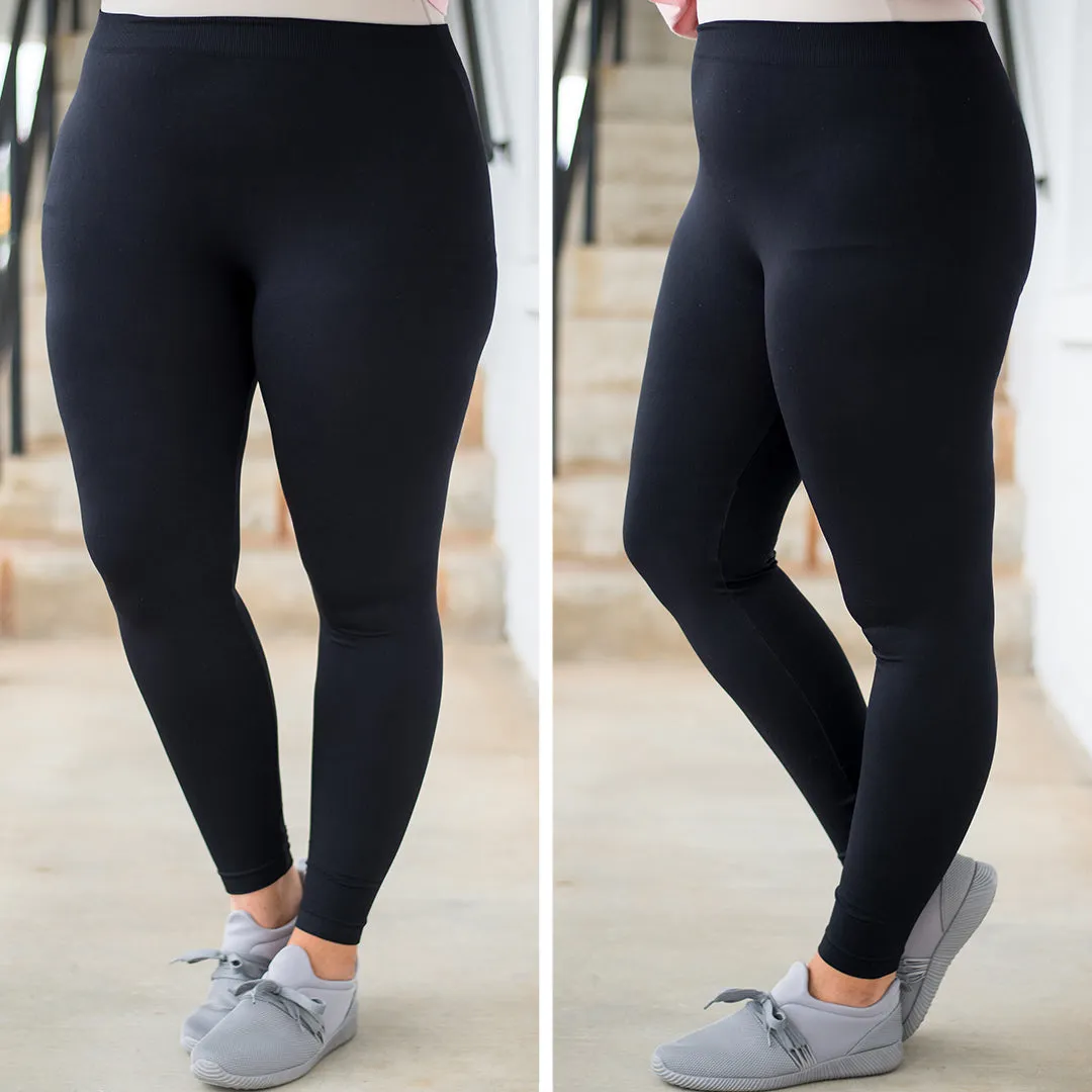 Luxe Leggings, Long Black