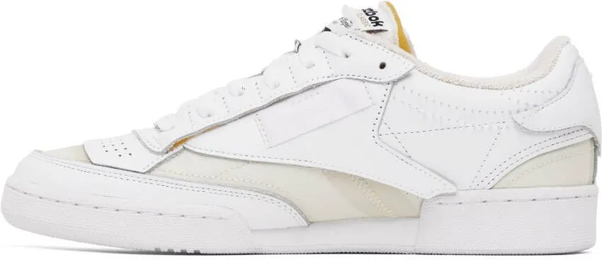 Maison Margiela White & Yellow Reebok Classics Edition Memory Of Sneakers