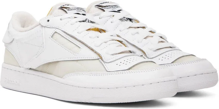 Maison Margiela White & Yellow Reebok Classics Edition Memory Of Sneakers