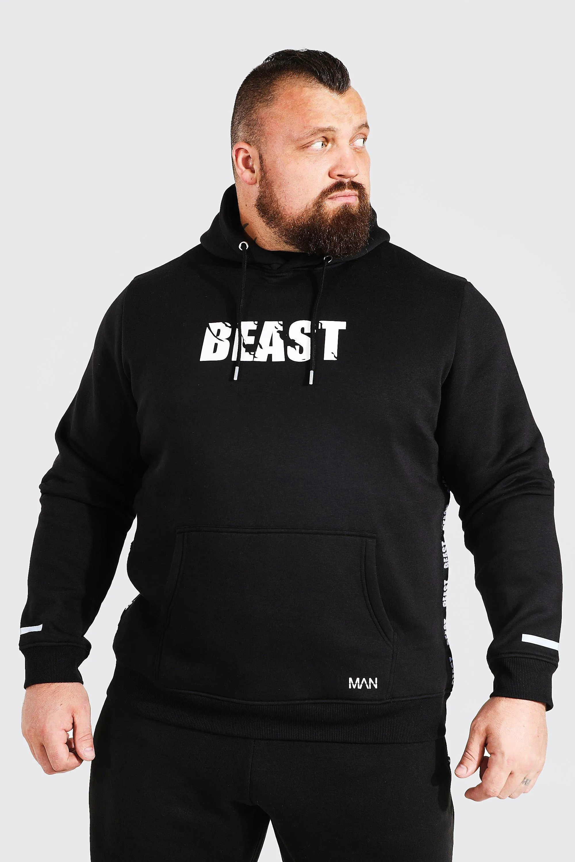 Man Active X Beast Gym Hoodie | boohooMAN UK